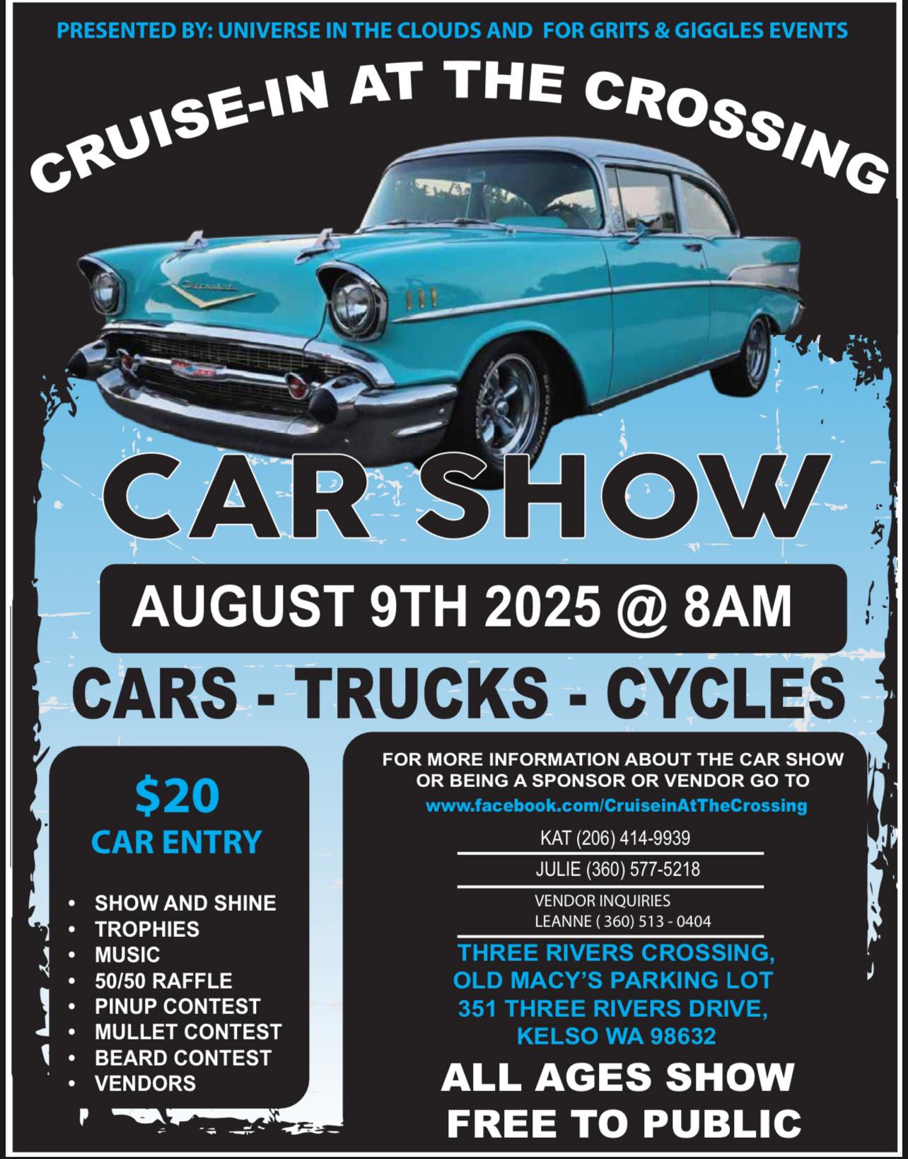 Cruise in at the Crossing August 9 2025 Cruise in at the Crossing August 9 2025